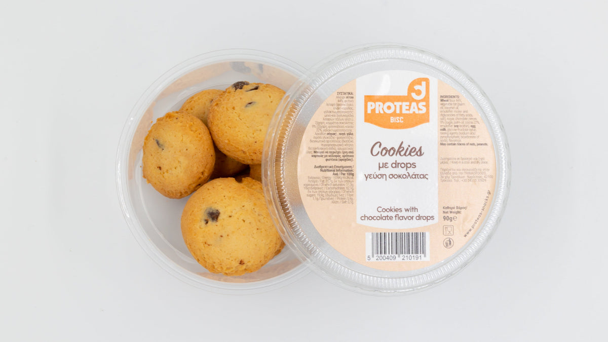 COOKIES WITH CHOCOLATE FLAVORED DROPS